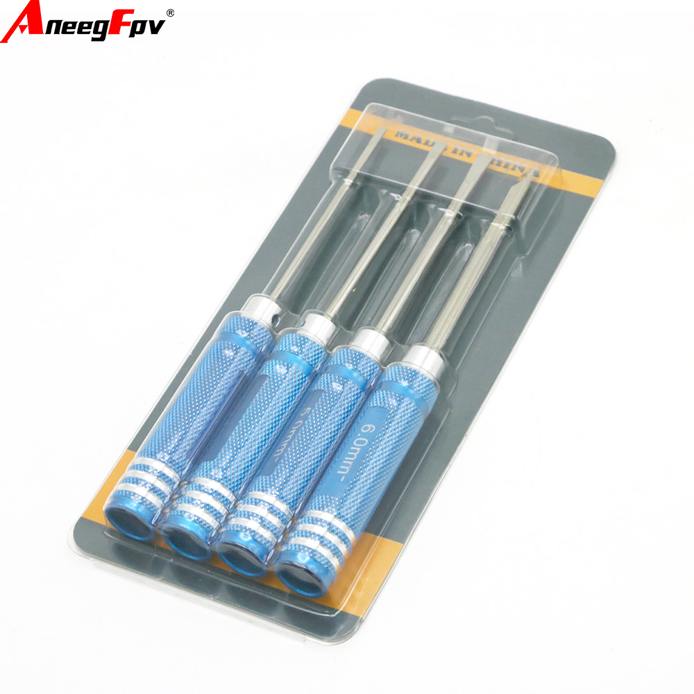 Rc Helicopter Tool Kit - ชุดไขควงหกเหลี่ยม 4 ชิ้น สำหรับเฮลิคอปเตอร์บังคับวิทยุและของเล่น ชุดไขควงเคลือบไทเทเนียมแข็งพิเศษ ขนาด