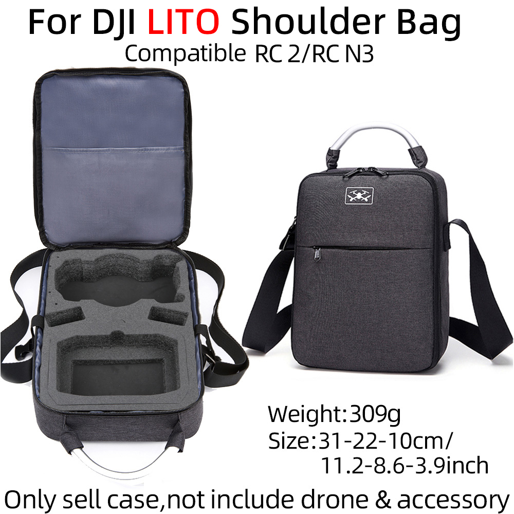 Rc Helicopter Bag - กระเป๋าป้องกันสำหรับ DJI Lito X1/ลิโต 1(RC2/RC-N3) กระเป๋าสะพายไหล่เดี่ยว,