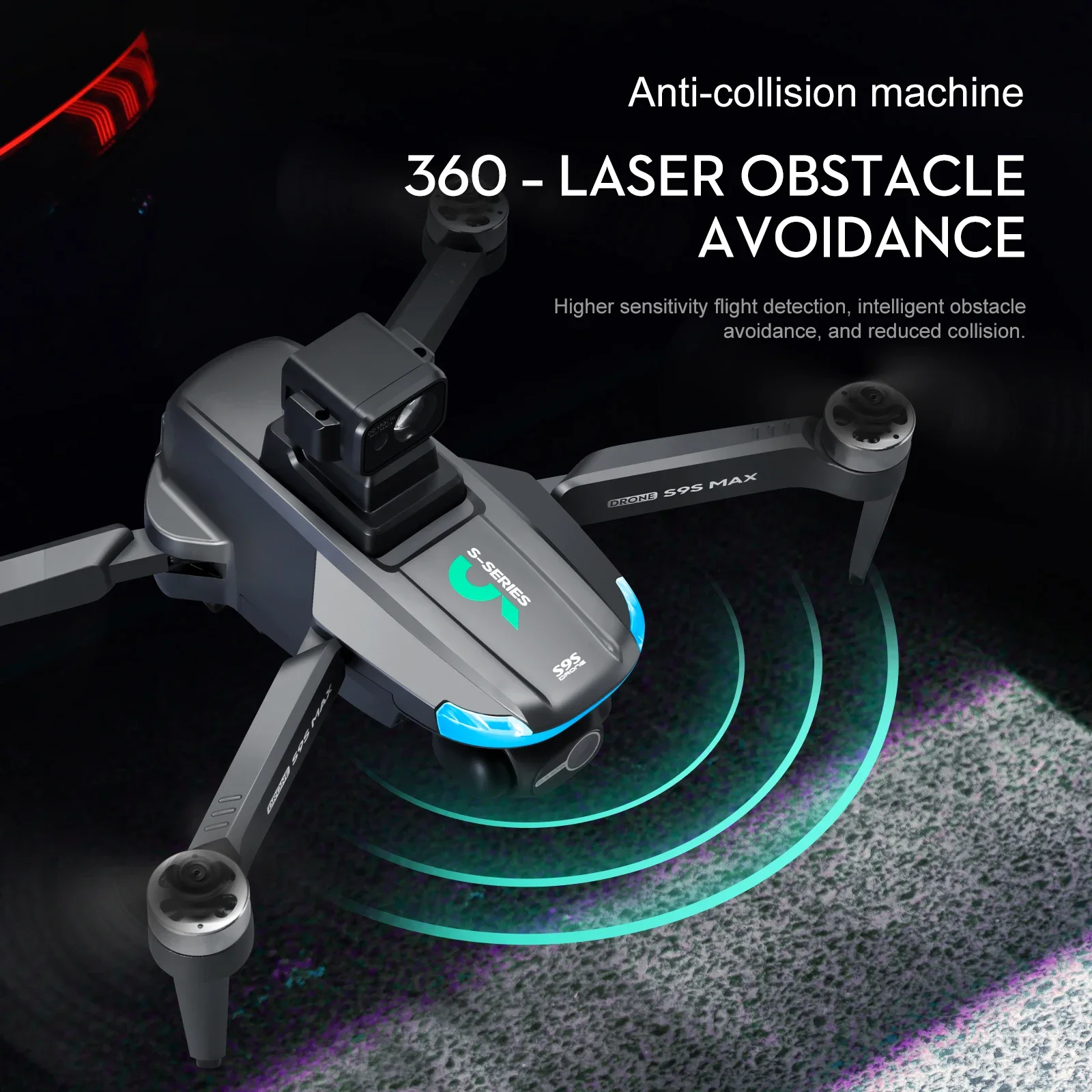 ใหม่S9S MAX MINI Drone 4K 2 แก - Rc Helicopter Case บทวิจารณ์และราคา
