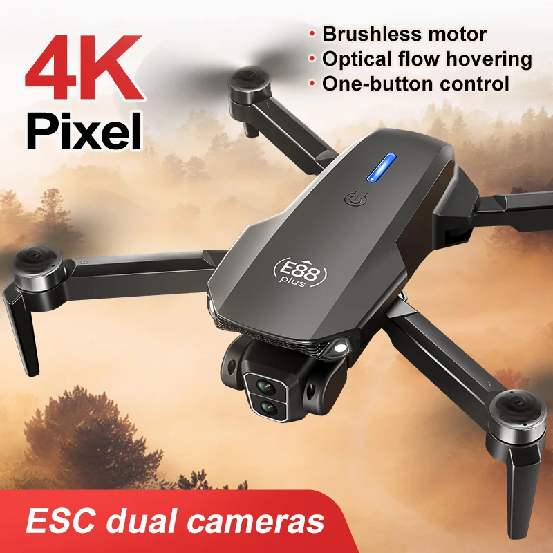 โดรนโดรน E88 Plus ใหม่: 90 °   - Rc Helicopter Case บทวิจารณ์และราคา
