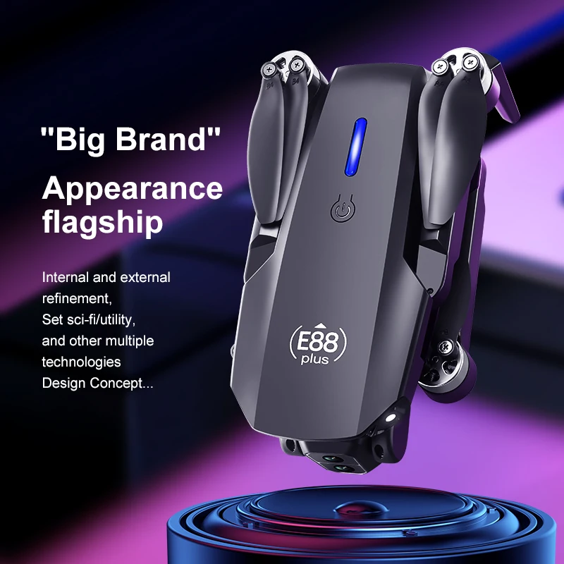 โดรนโดรน E88 Plus ใหม่: 90 °   - Rc Helicopter Case บทวิจารณ์และราคา