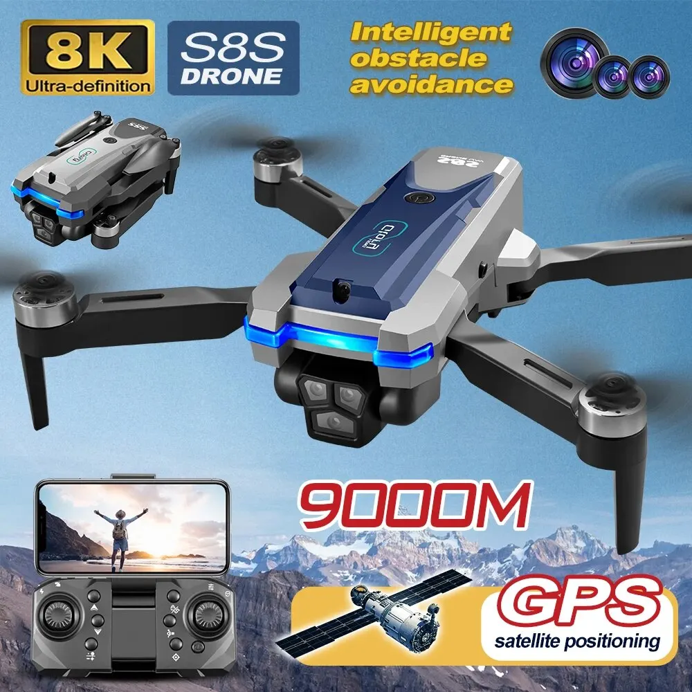 โดรน GPS S8S 5G Wi-Fi 8K HD ลื - Rc Helicopter Case บทวิจารณ์และราคา